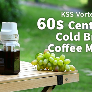 KSS Vortex60 60s Centrifugal Cold Brew Coffee Machine | Portable Cordless Brewer